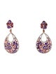 Earrings 14K Multistone Drop Earrings