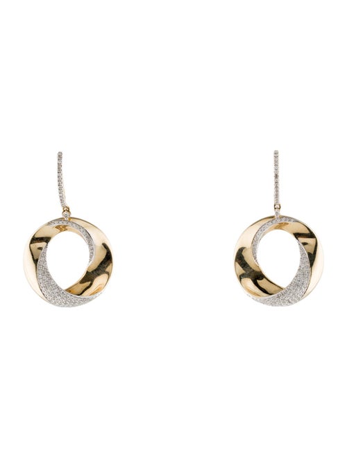 Earrings 14K Diamond Drop Earrings