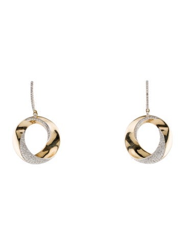 Earrings Drop 14K Diamond