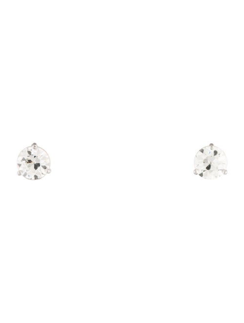 Earrings 3.02 CT Diamond Solitaire Earrings