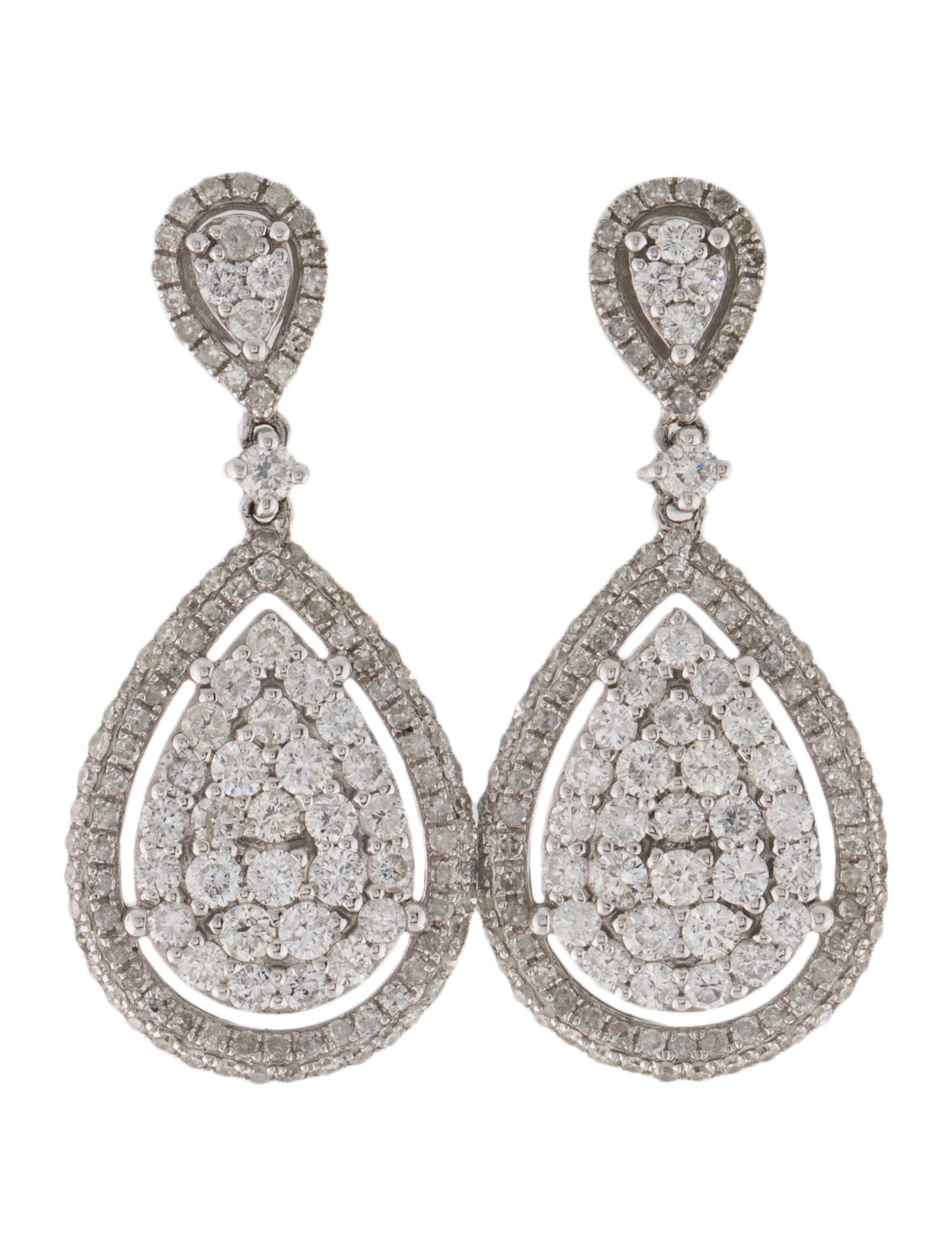 Earrings 14K 1.94ctw Diamond Drop