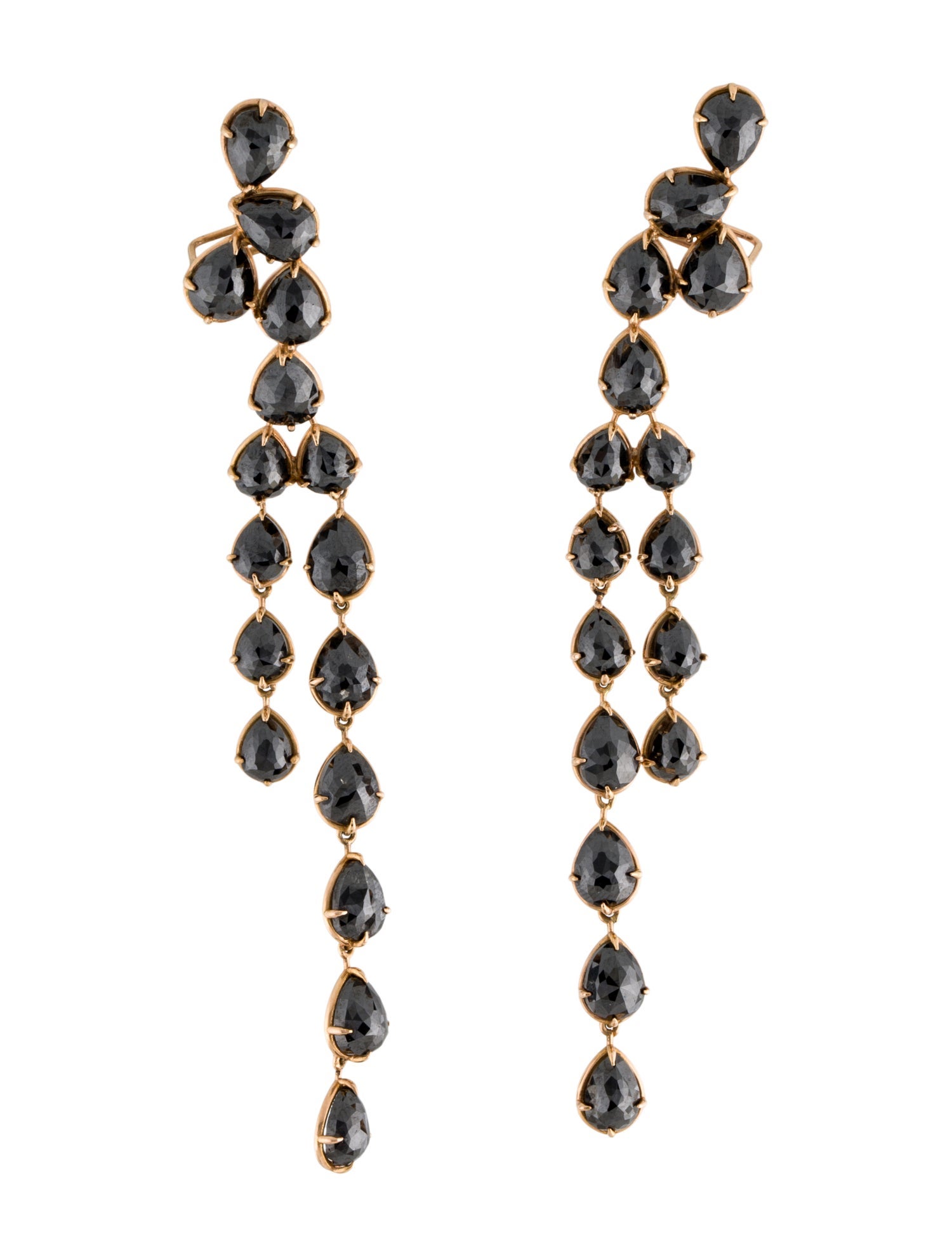 Earrings Chris Aire 18K Diamond Gracious Flow Drop