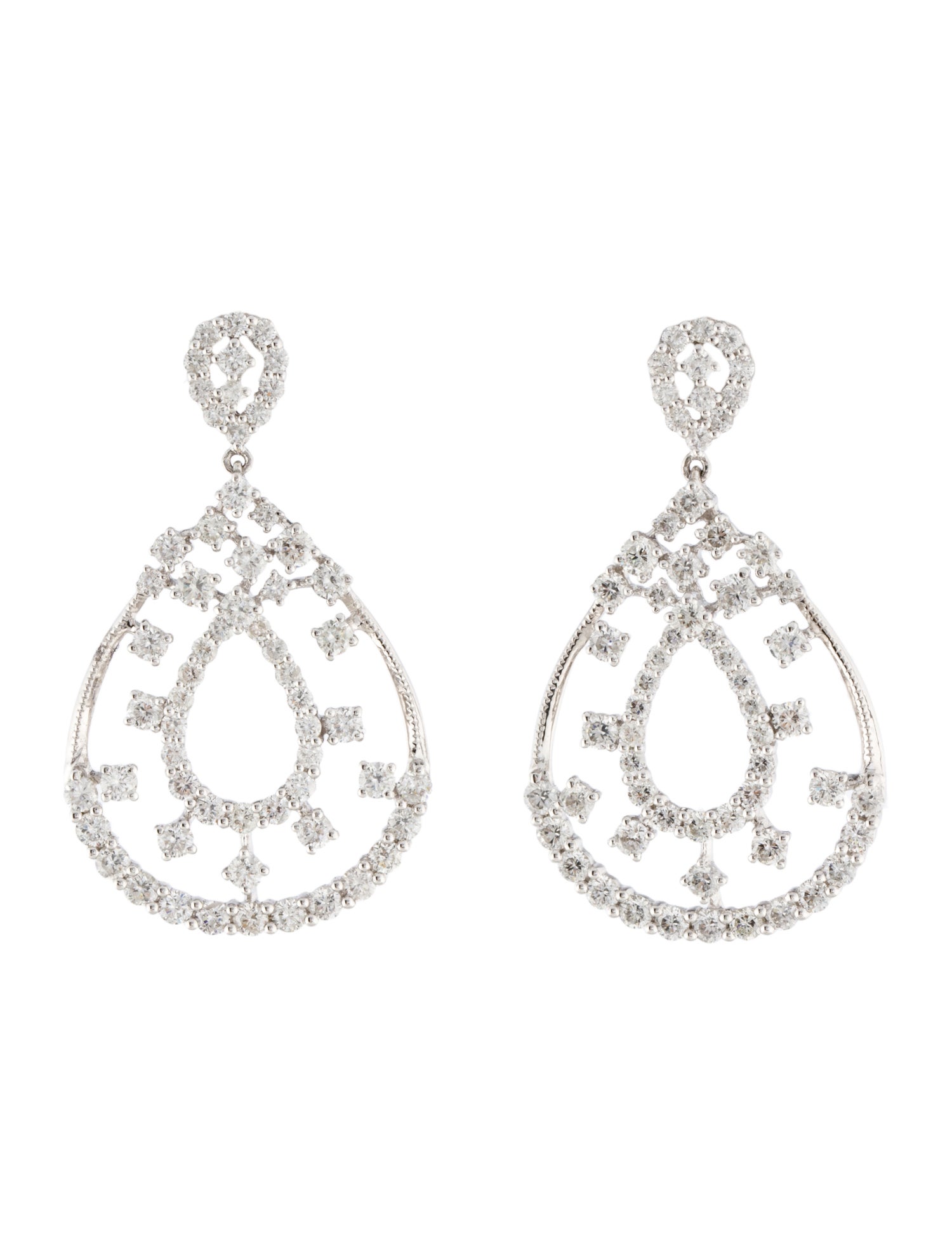 Earrings 14K 2.85ctw Diamond Drop Earrings
