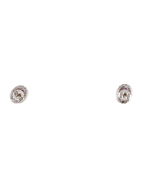 Earrings 14K Ruby & Diamond Stud Earrings