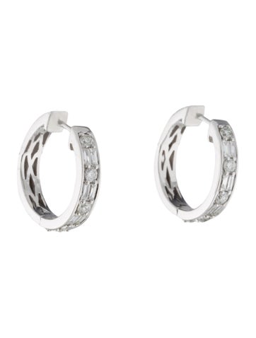 Earrings Hoop 14K Diamond