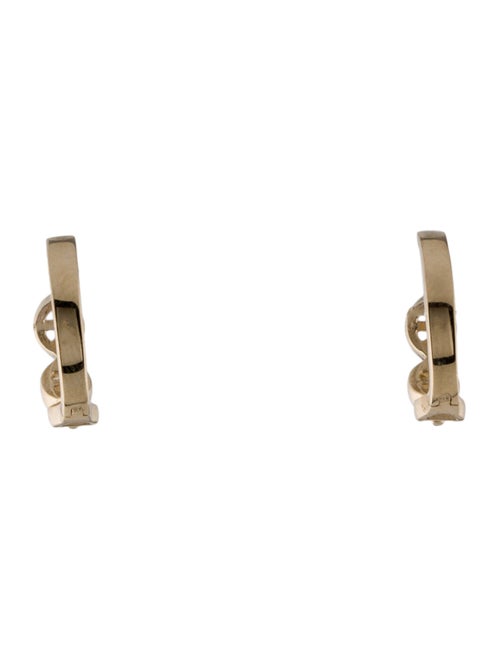 Earrings 14K Oval Mariner Link Huggie Earrings