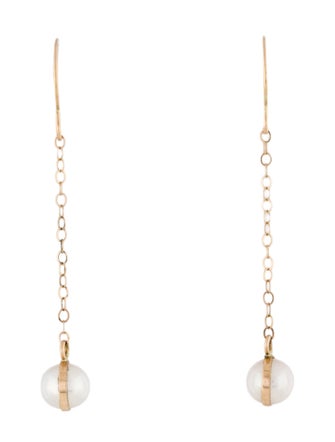 Earrings 14K Pearl Drop Earrings