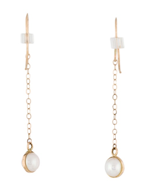 Earrings 14K Pearl Drop Earrings
