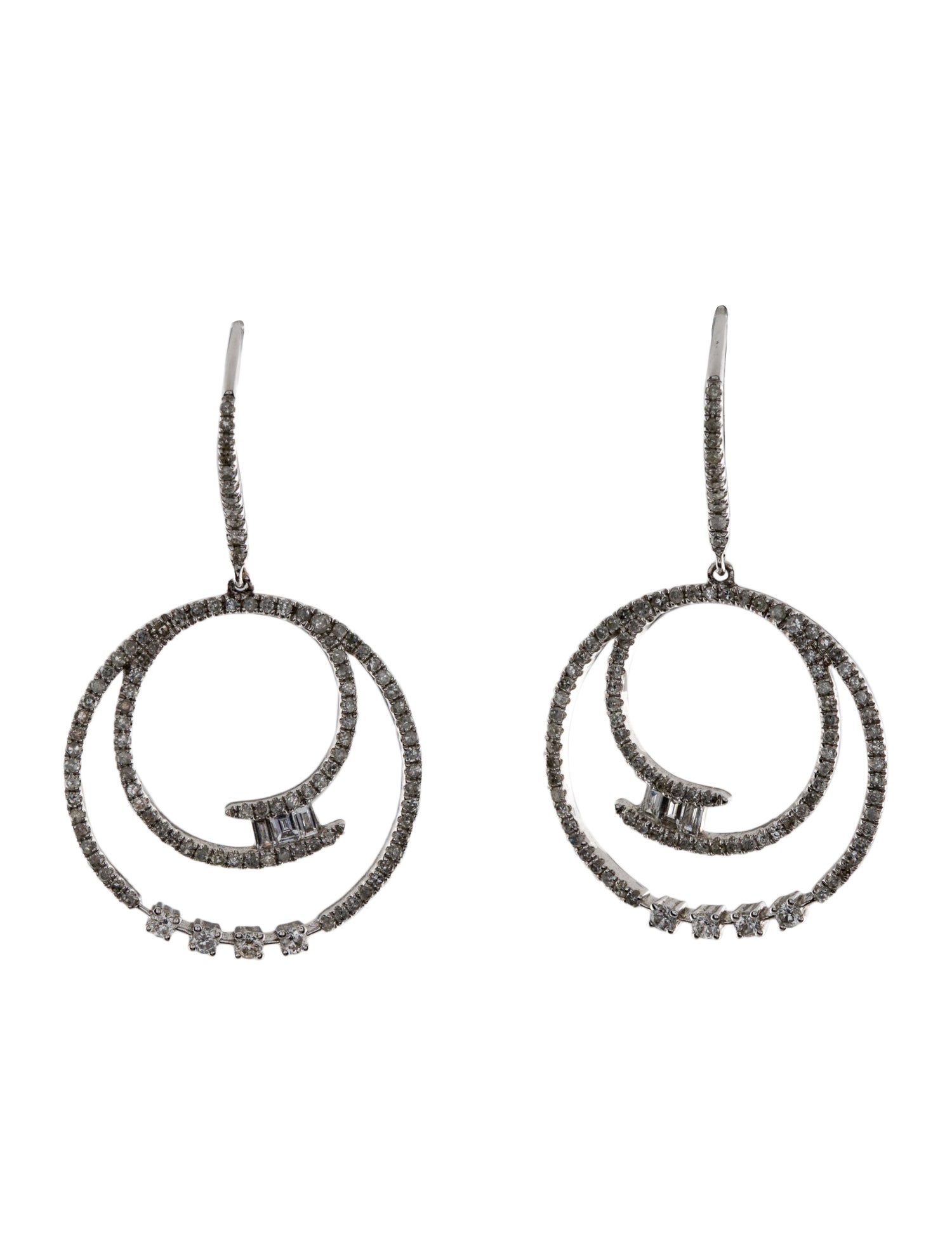 Earrings 14K Diamond Drop Earrings