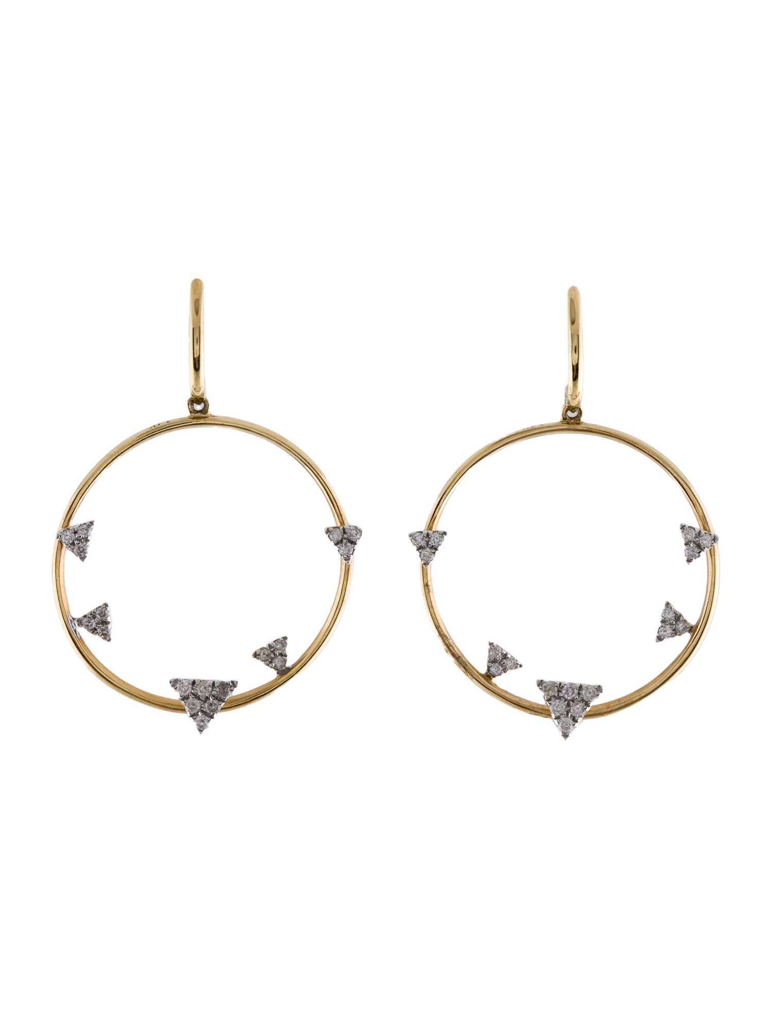 Earrings 14K Diamond Drop Earrings