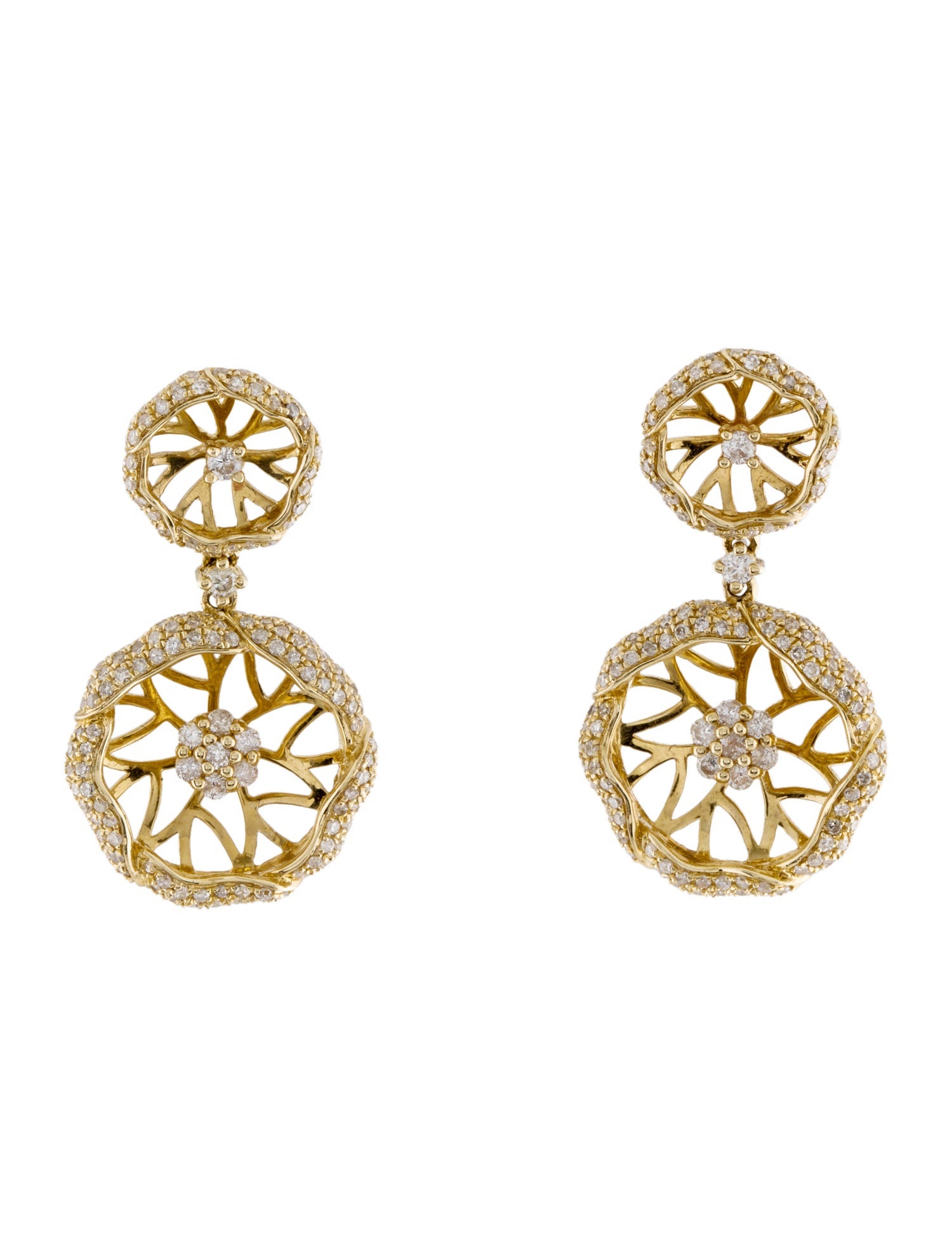 Earrings 14K 1.36ctw Diamond Drop Earrings
