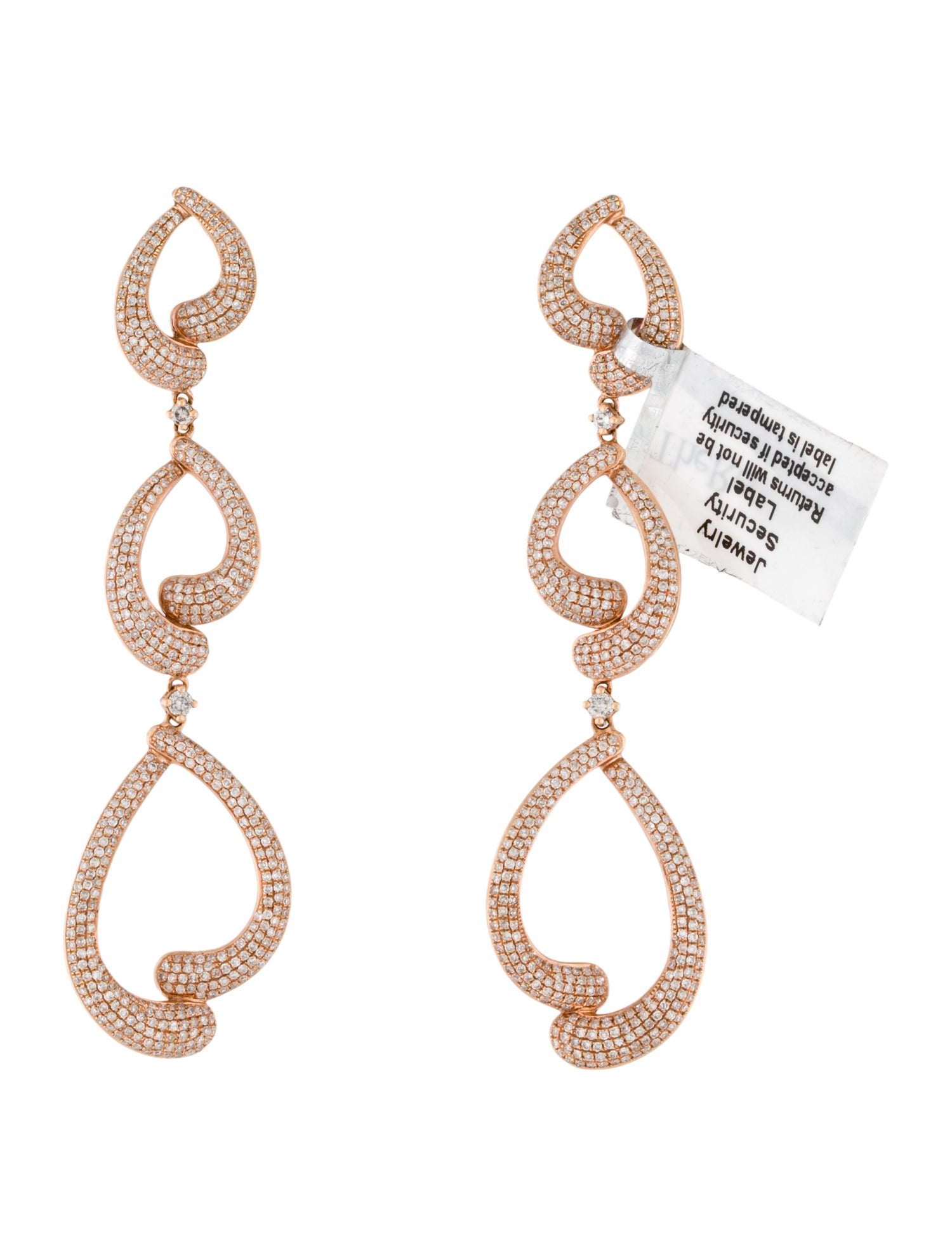 Earrings 14K Diamond Drop Earrings