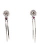 Earrings 14K Ruby & Diamond Drop Earrings