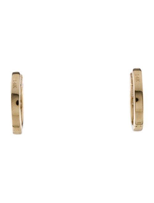 Earrings 14K Diamond Huggie Earrings