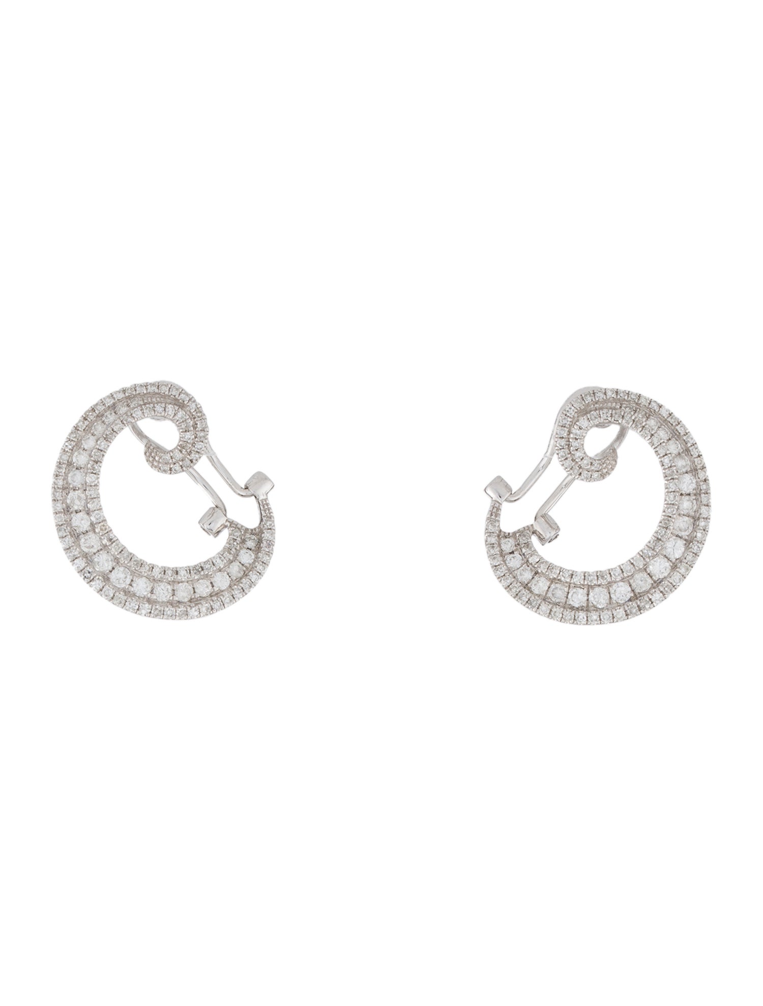 Earrings 14K 1.50ctw Diamond Earclips