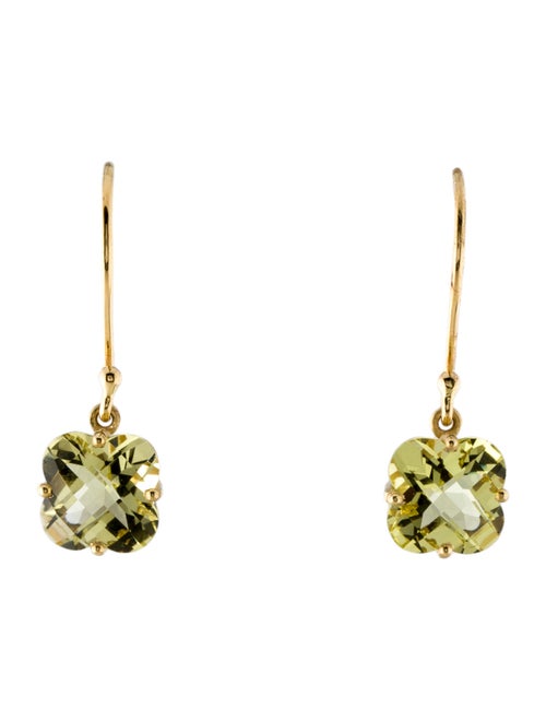 Earrings 14K 4.02ctw Quartz Drop Earrings
