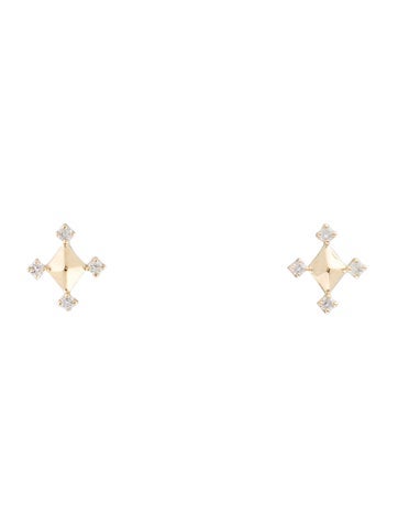 Earrings Stud 14K Diamond