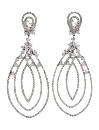 Earrings 14K 2.63ctw Diamond Drop Earclip Earrings