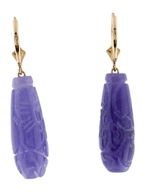 Earrings 14K Dyed Quartzite Drop Earrings