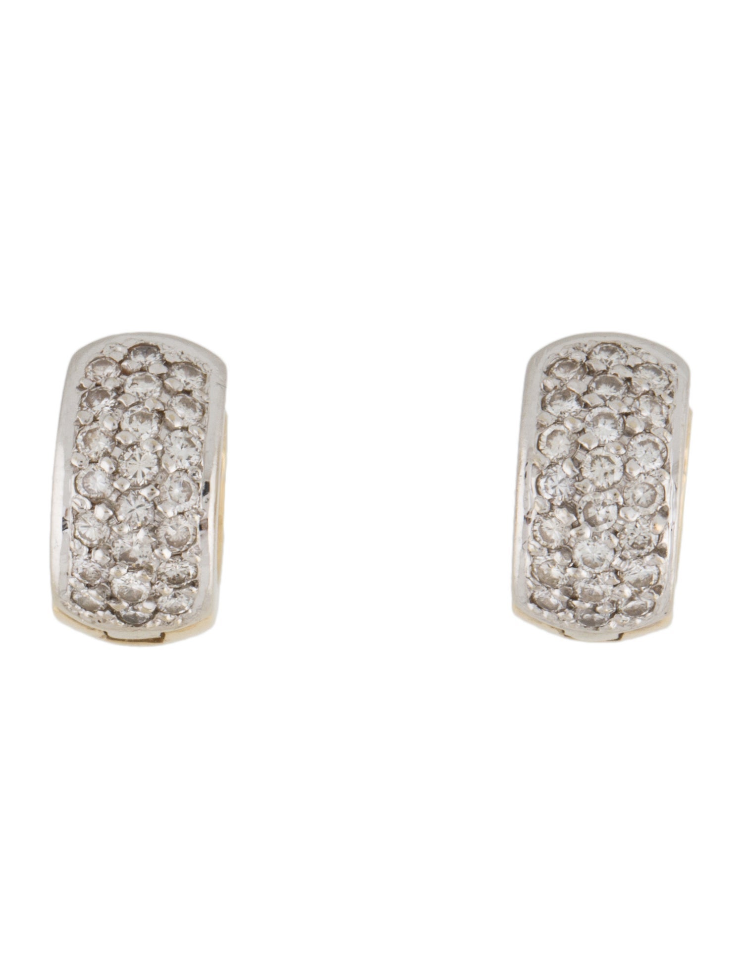 Earrings 14K Diamond Huggie Earrings
