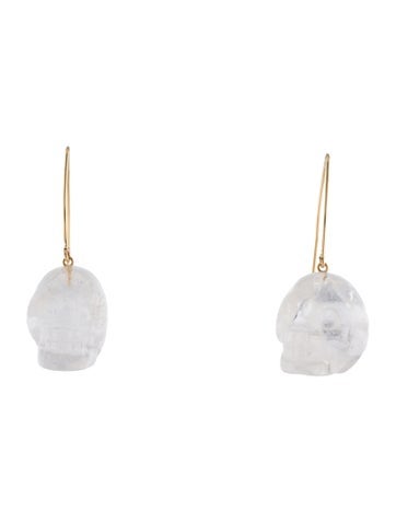 Earrings Drop 14K Quartz