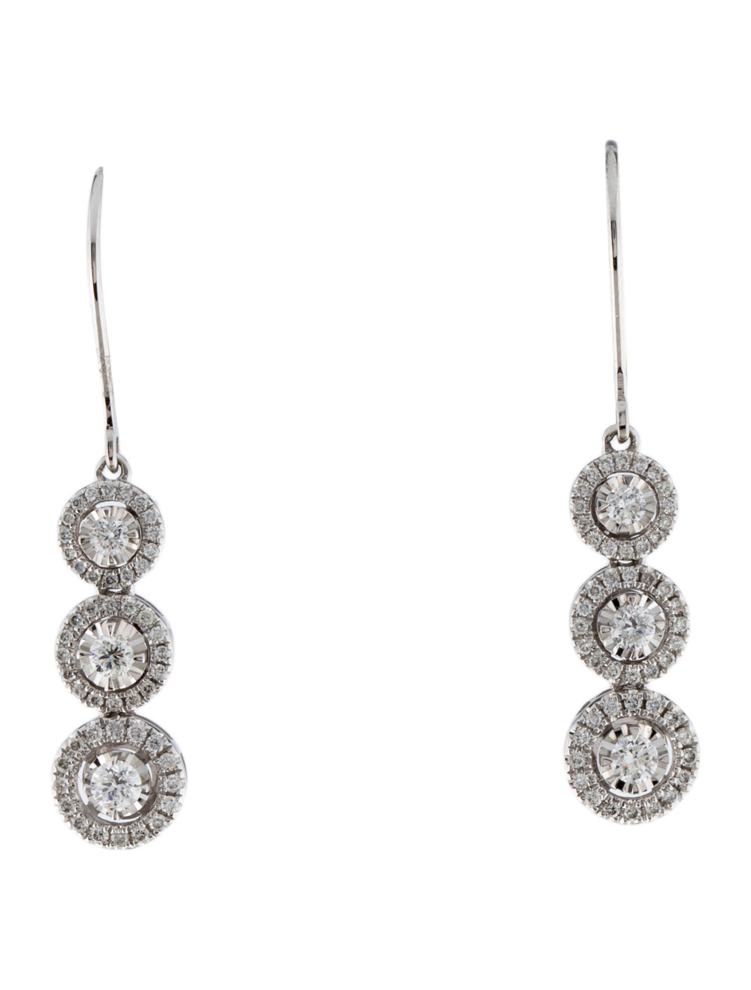 Earrings 14K Diamond Drop Earrings