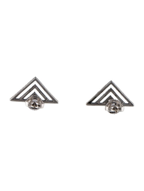 Earrings 18K Diamond Triangular Stud Earrings