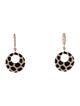 Earrings 18K Diamond & Enamel Drop Earrings