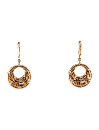 Earrings 18K Diamond & Enamel Drop Earrings