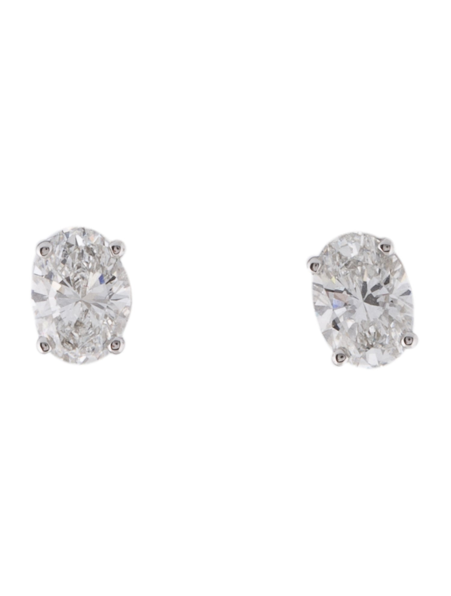 Earrings 14K 1.02ctw Lab-Grown Diamond Solitaire Stud Earrings