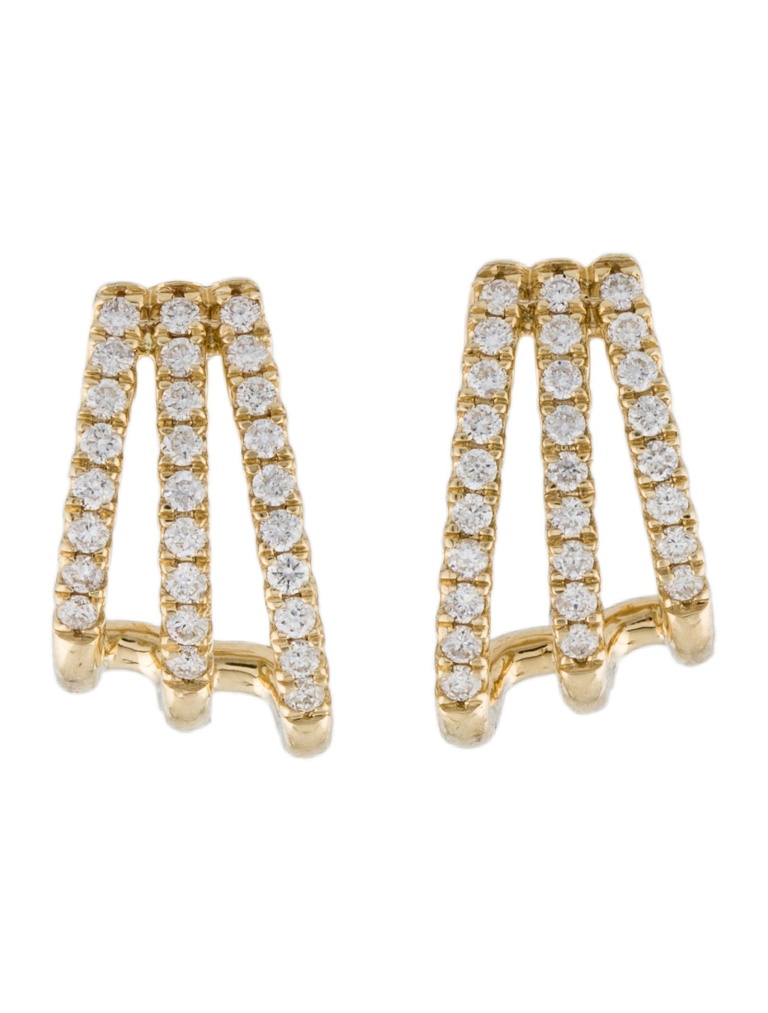 Earrings 14K DIamond Drop