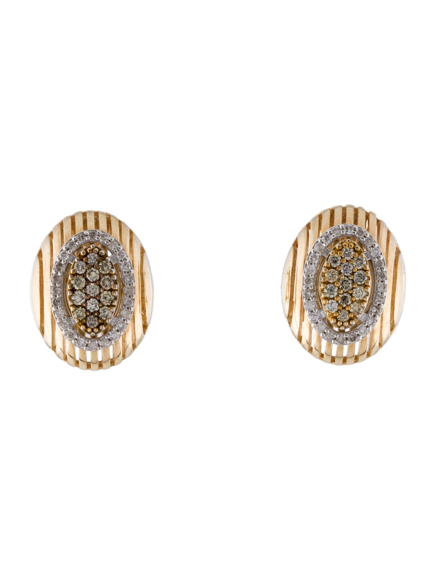 Earrings 14K Diamond Earclip Earrings