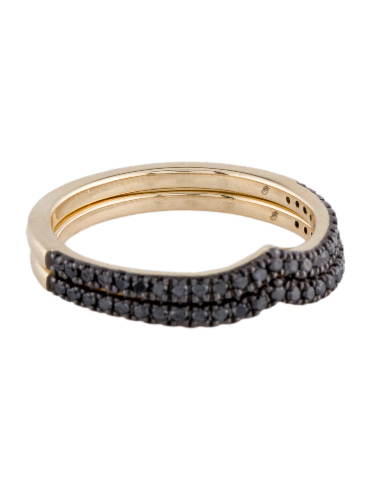 Earrings Diamond Double Band Set