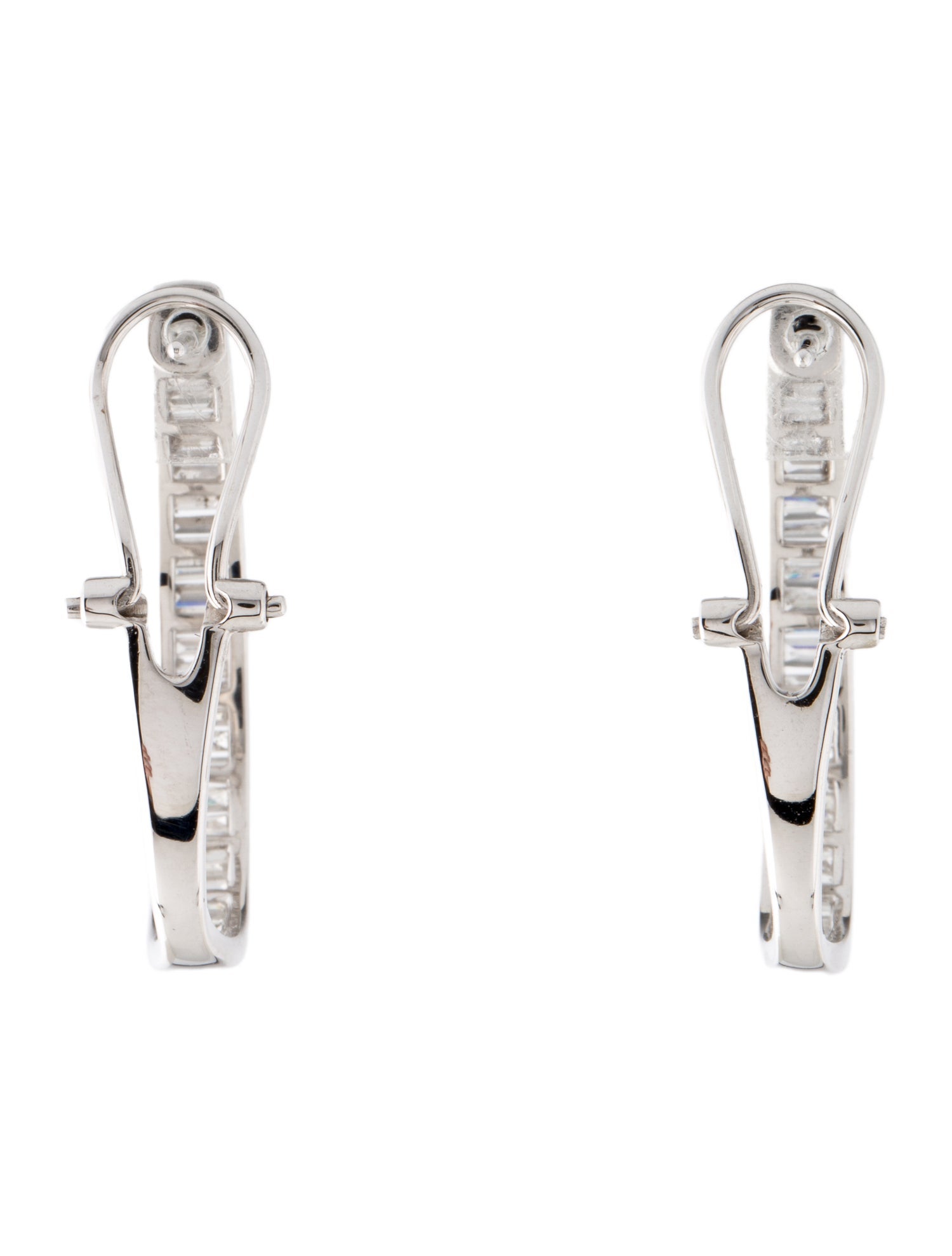 Earrings 14K Diamond Hoop Earrings