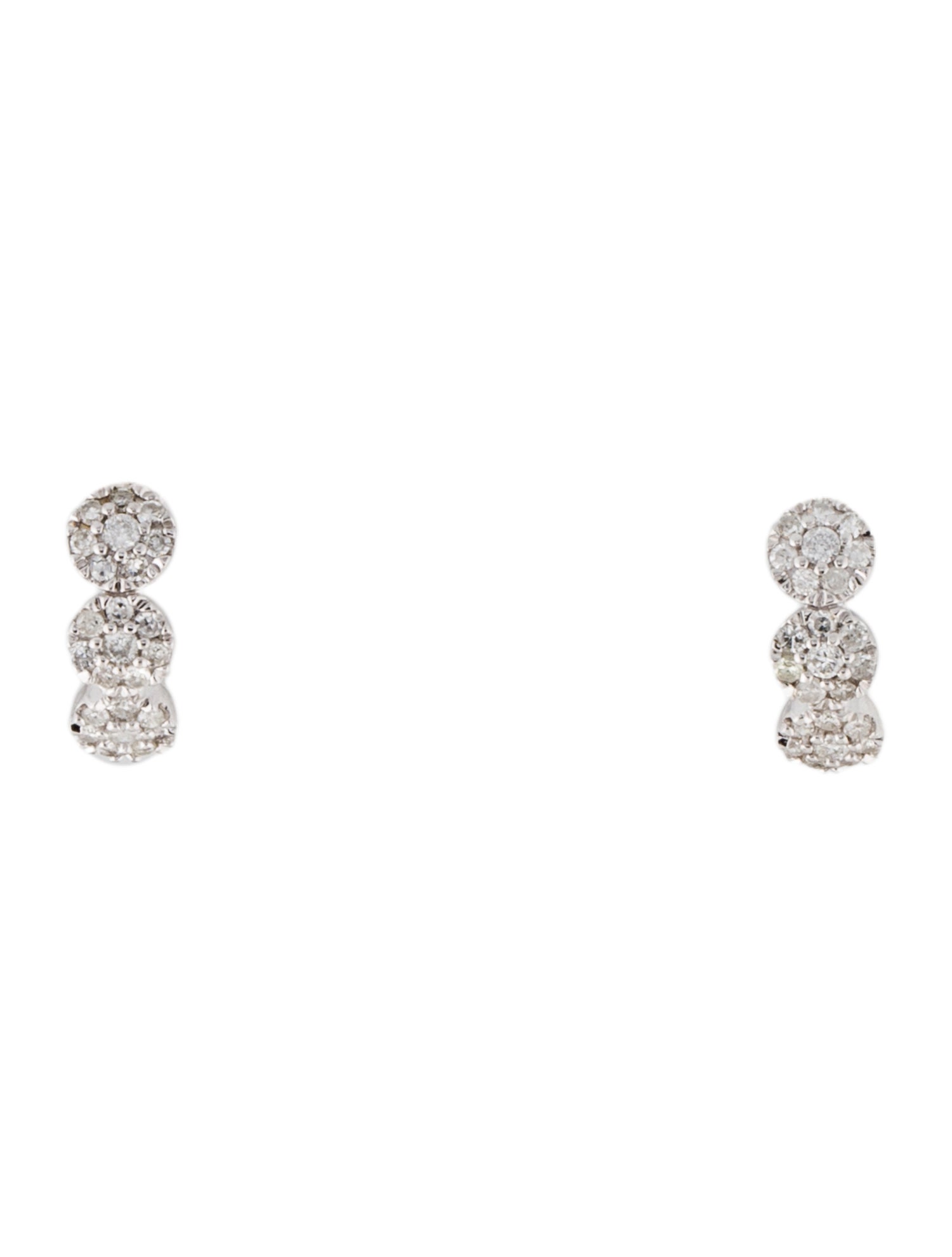 Earrings 14K Diamond Huggie Earrings