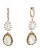 Earrings 14K Mother of Pearl & Diamond Drop Earrings