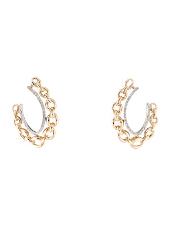 Earrings 14K Diamond Drop Earrings