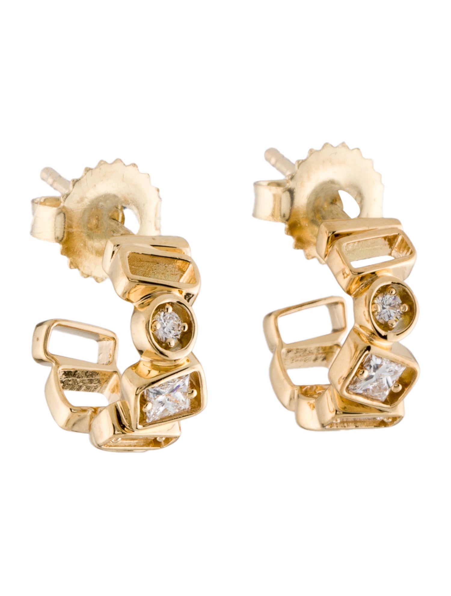 Mejuri Duet Mixed Huggie Hoops - Sterling Silver Huggie