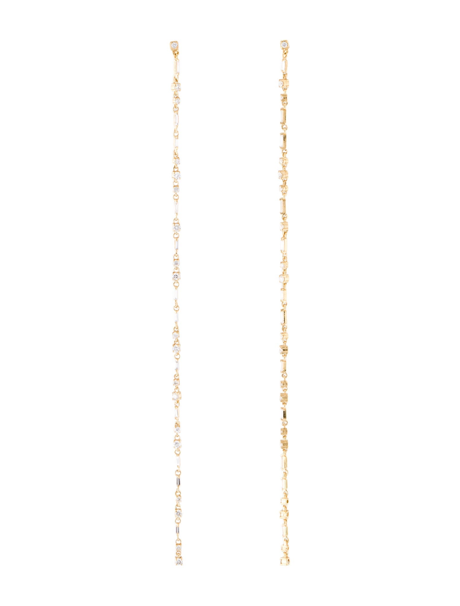 Suzanne Kalan 18K Diamond Drop Earrings