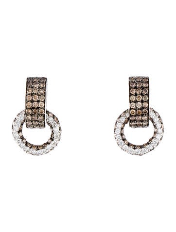 18K Diamond Drop Earrings