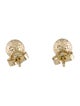 Earrings 14K Textured Round Stud Earrings