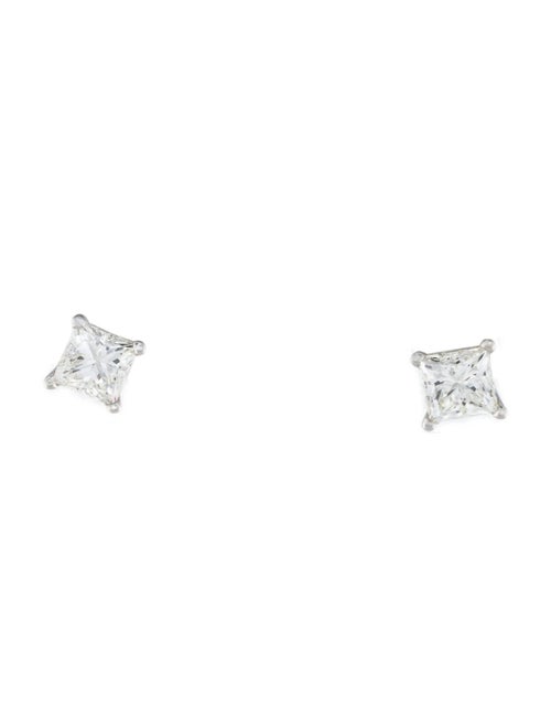 Earrings Platinum 1.51ctw Diamond Stud Earrings