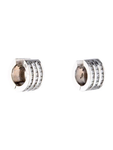 14K Diamond Hoop Earrings