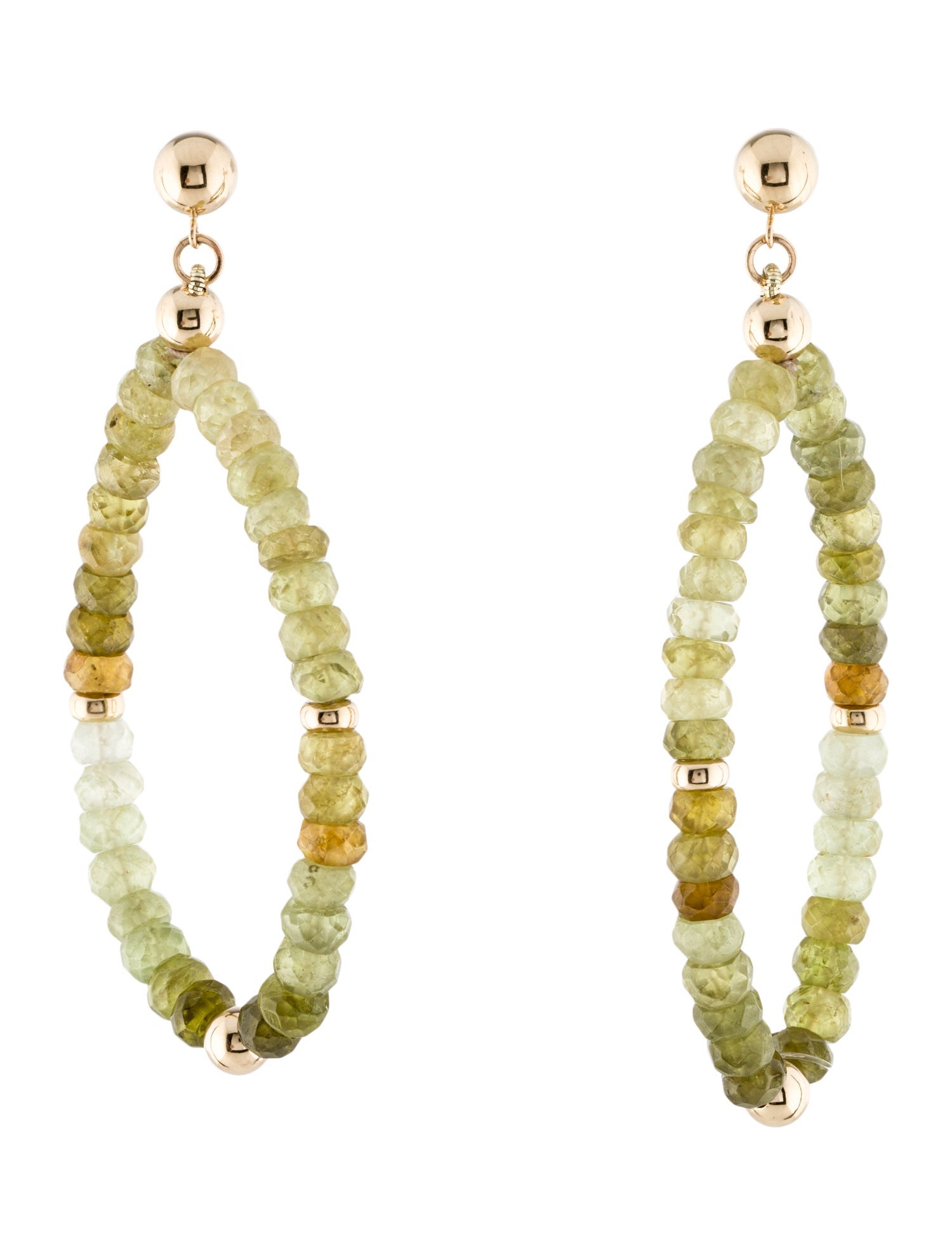 Earrings 14K Garnet Drop Earrings