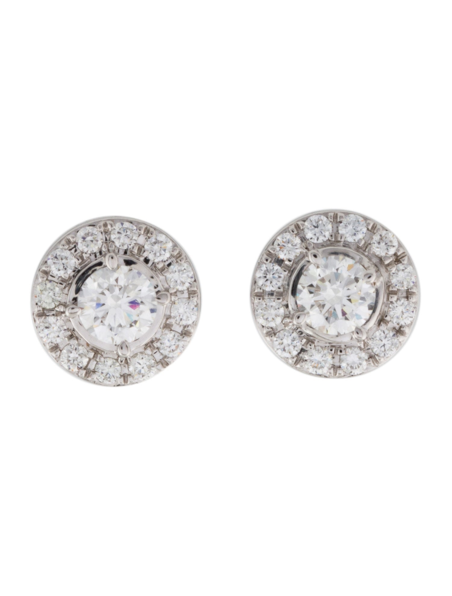 Earrings 14K Lab-Grown Diamond Halo Stud Earrings