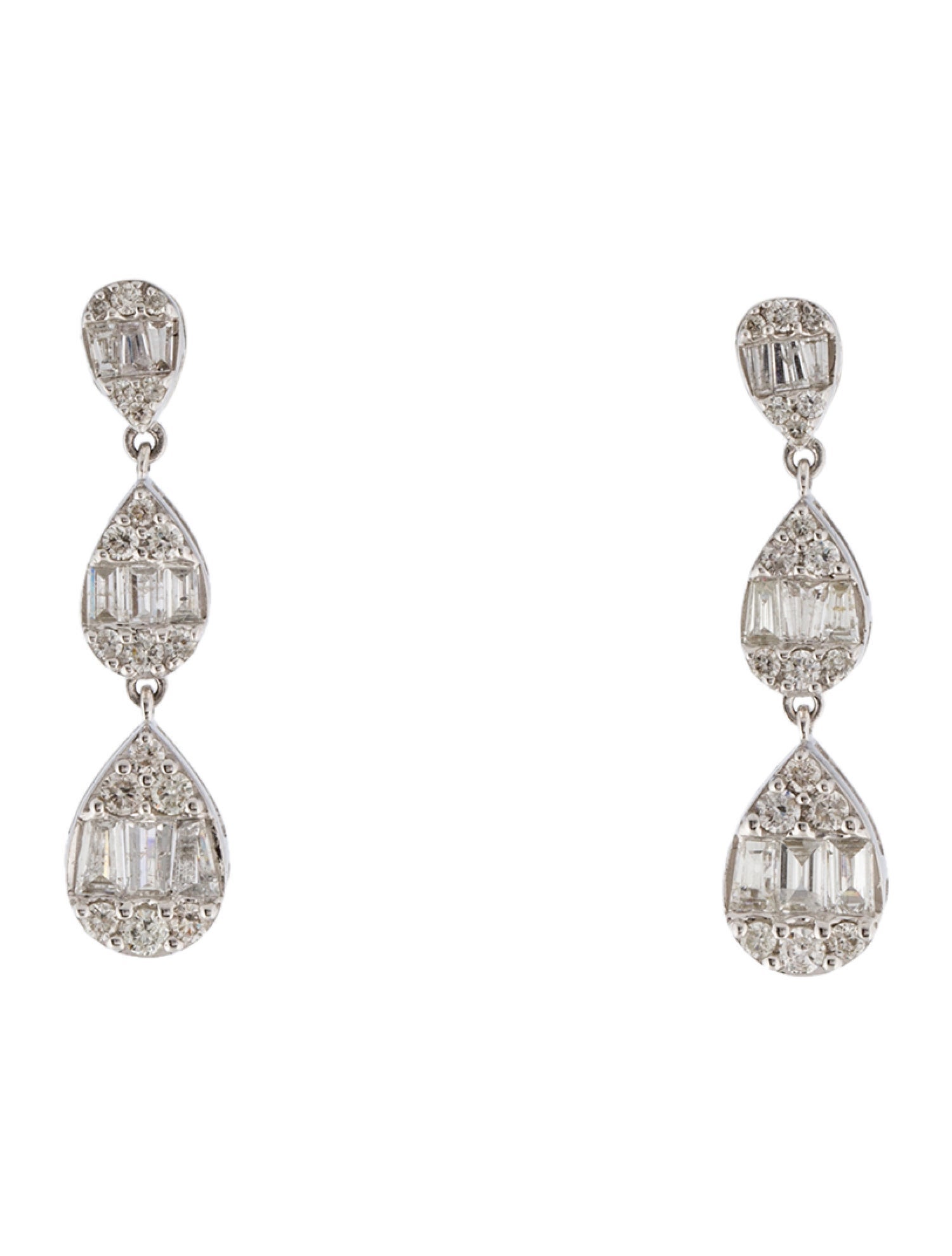 Earrings 14K 1.01ctw Diamond Drop Earrings