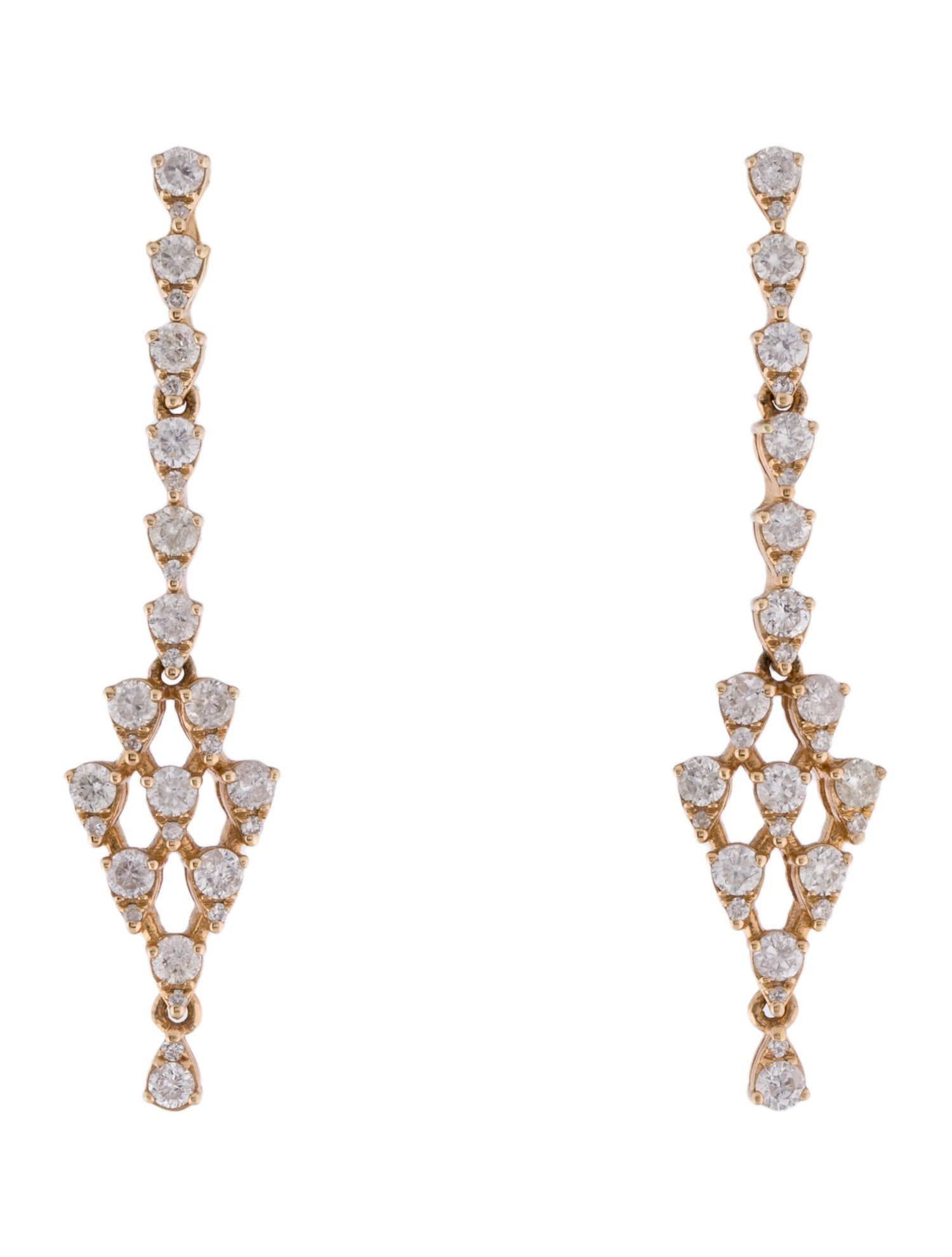 Earrings 14K 1.28ctw Diamond Drop Earrings