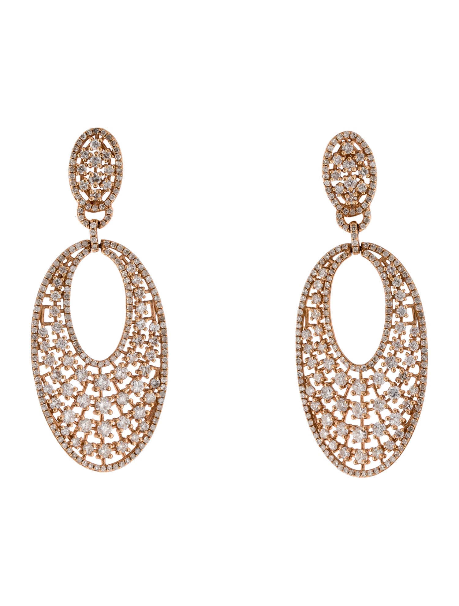 Earrings 14K 3.45ctw Diamond Drop Earrings