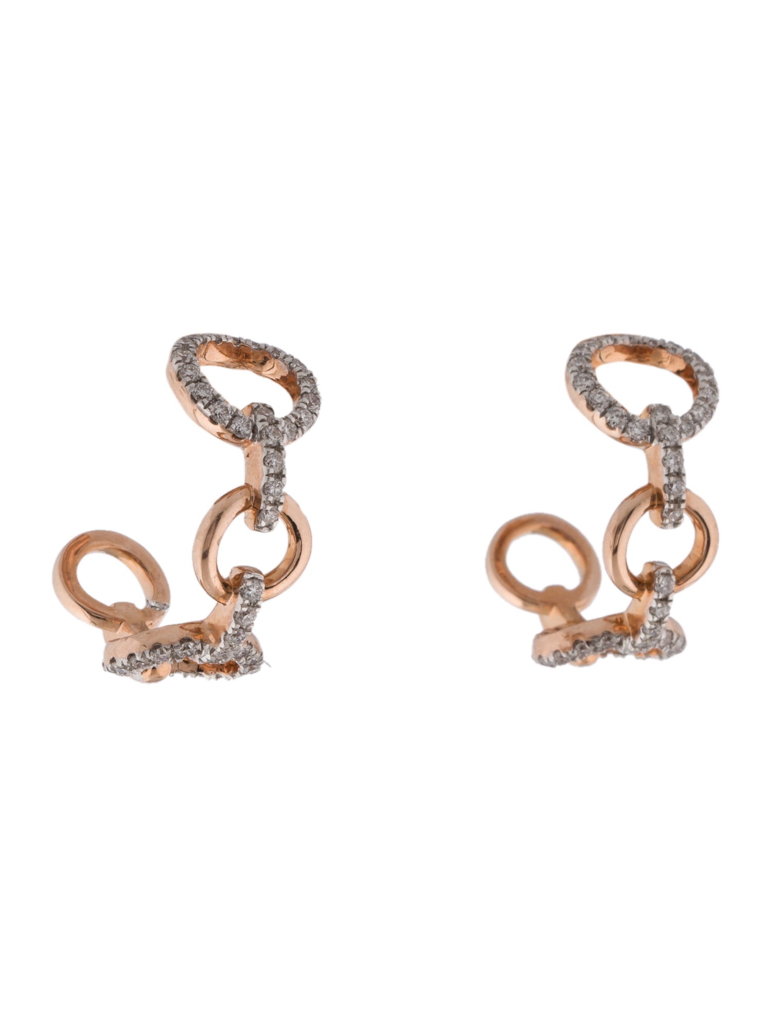 Earrings 14K Lab-Grown Diamond Hoop Earrings