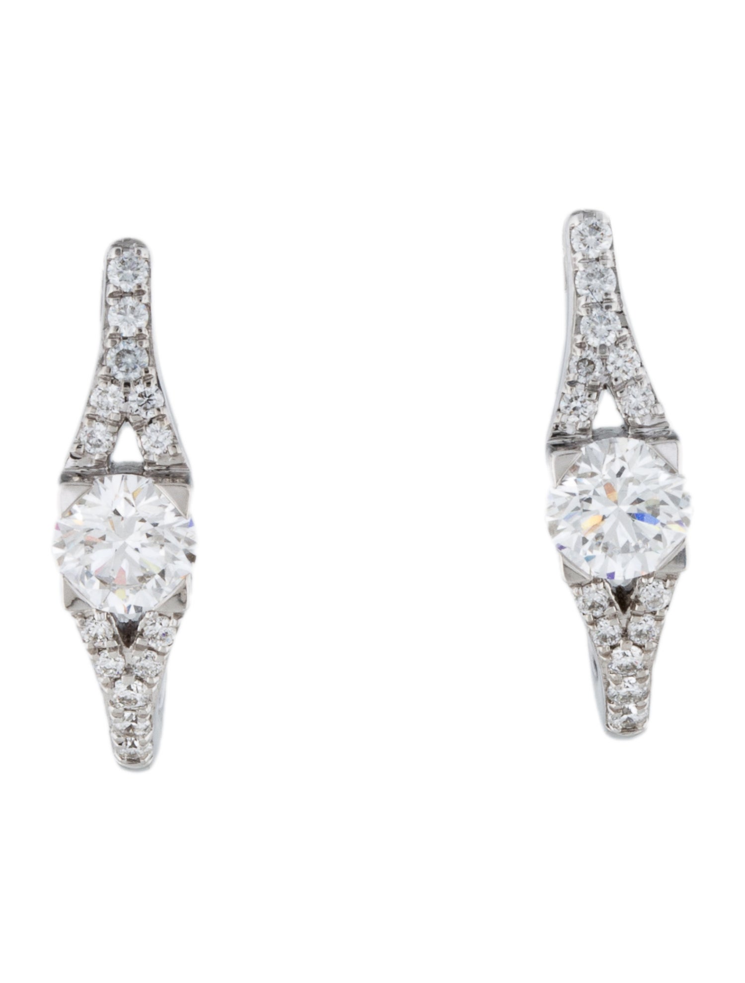 Earrings 14K 1.22ctw Lab-Grown Diamond Simple Drop Earrings